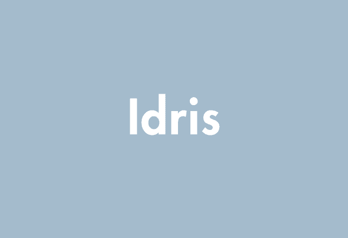 Idris meaning