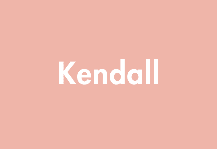Kendall meaning