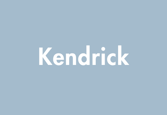 Kendrick meaning