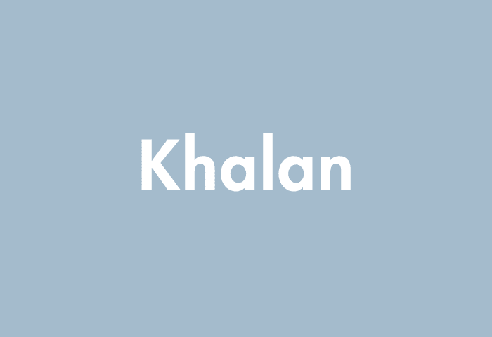 Khalan meaning
