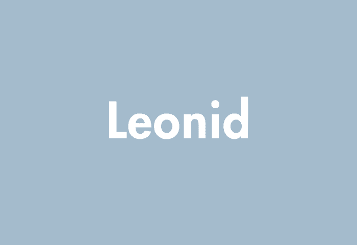 Leonid meaning