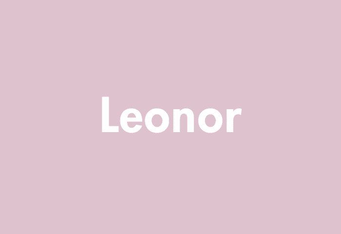 Leonor meaning