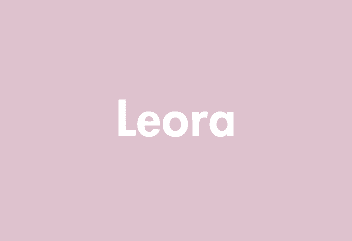 Leora meaning