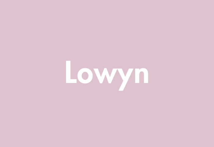 Lowyn meaning