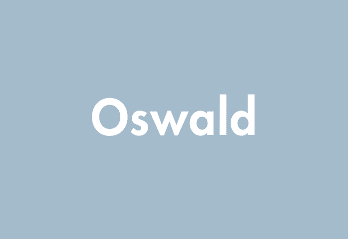 Oswald meaning