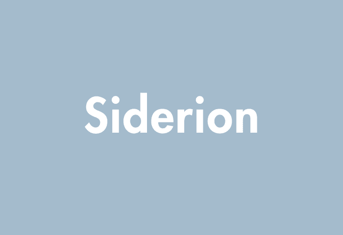 Siderion meaning