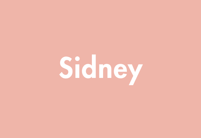 Sidney meaning