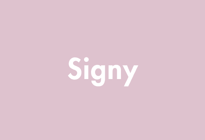 Signy meaning