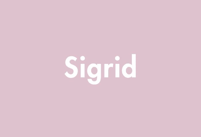 Sigrid meaning