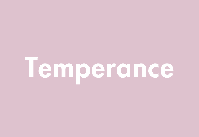 Temperance meaning