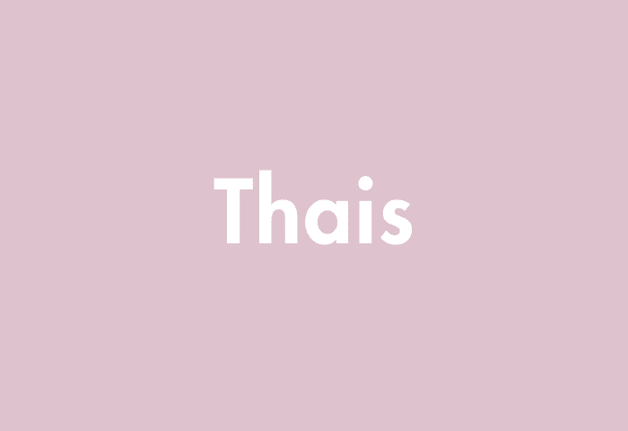 Thais meaning