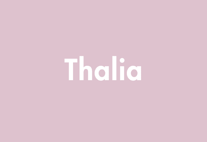Thalia meaning