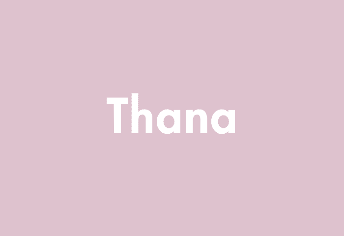 Thana meaning