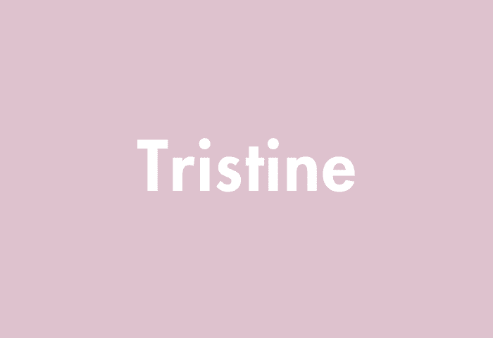 Tristine meaning