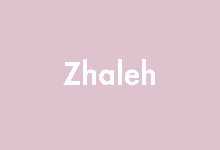 Zhaleh meaning