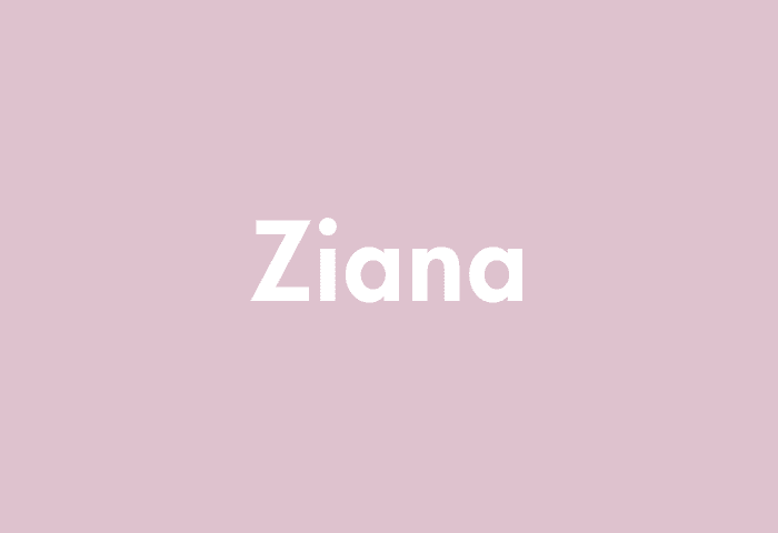 Ziana meaning