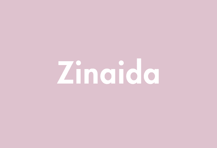 Zinaida meaning