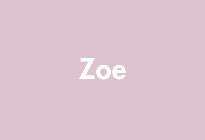 Zoe meaning