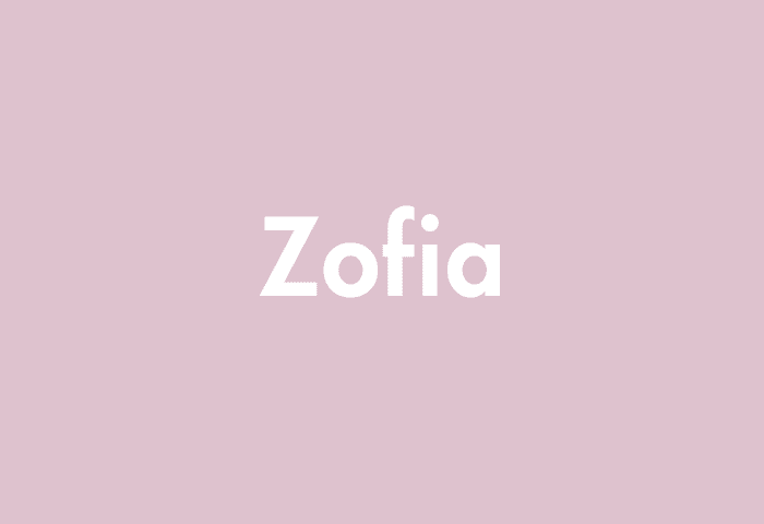Zofia meaning