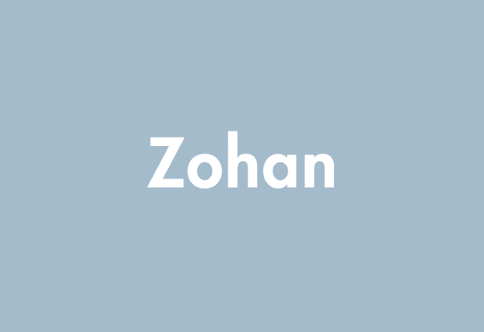 Zohan meaning