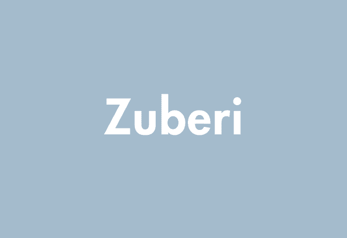 Zuberi meaning