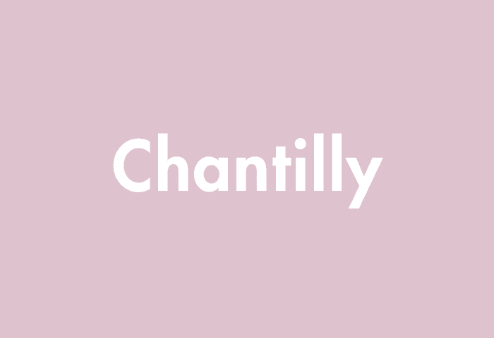 Chantilly meaning
