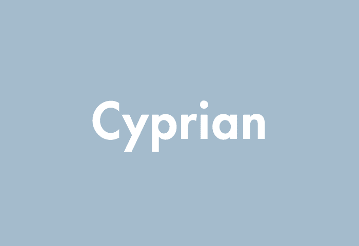 Cyprian meaning