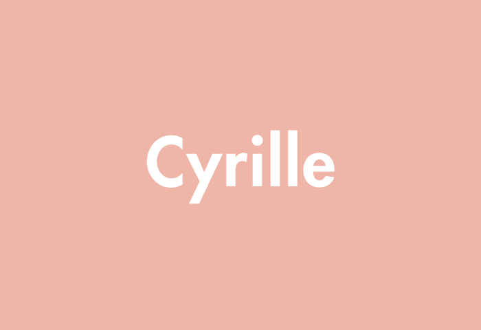 Cyrille meaning