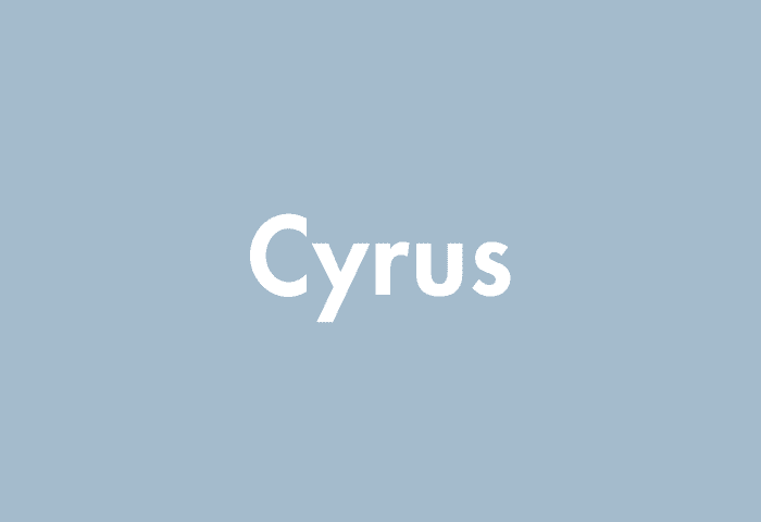 Cyrus meaning