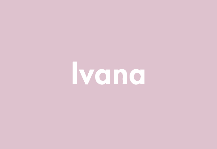Ivana meaning