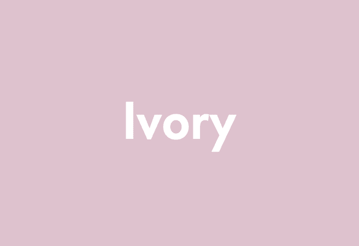 Ivory meaning