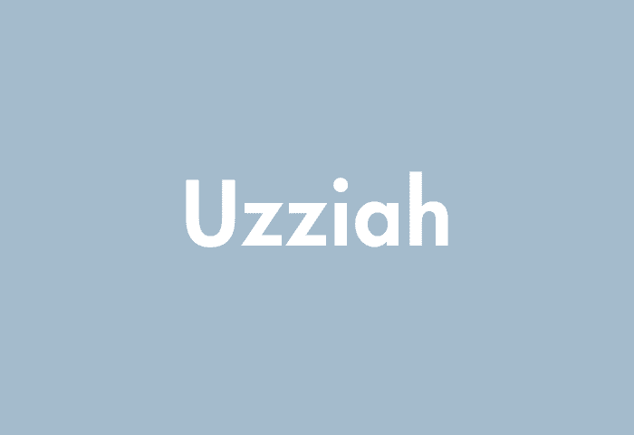 Uzziah meaning