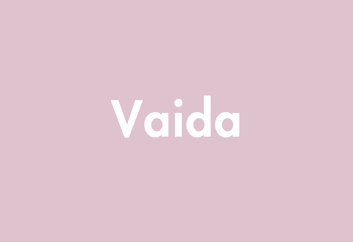 Vaida meaning