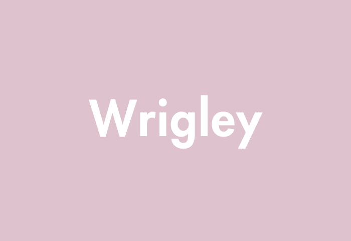 Wrigley meaning