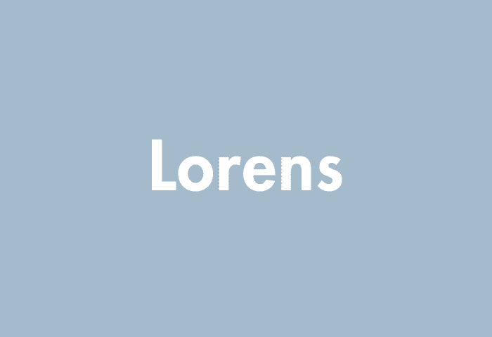 Lorens meaning
