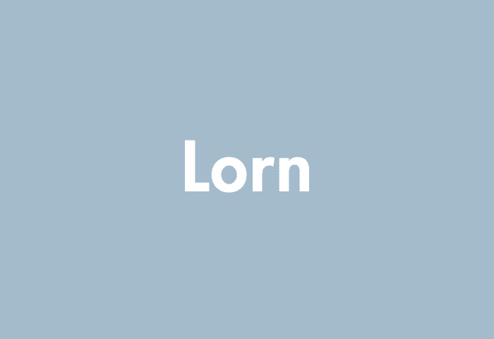Lorn meaning