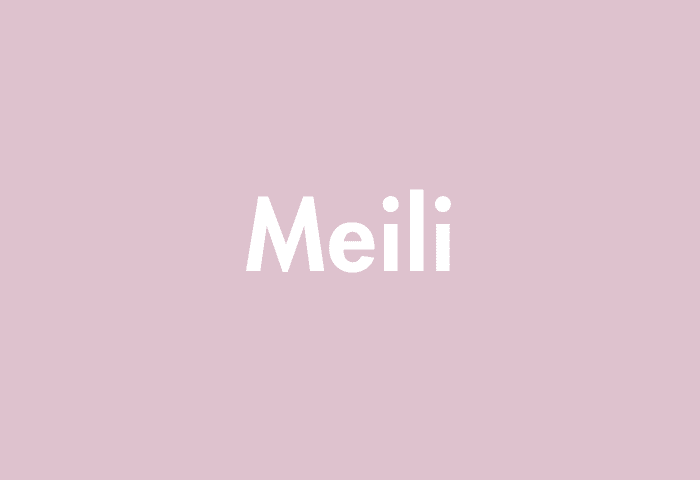 Meili meaning