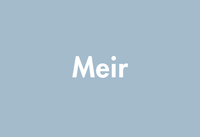 Meir meaning