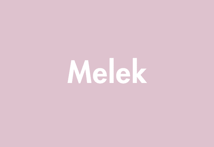 Melek meaning