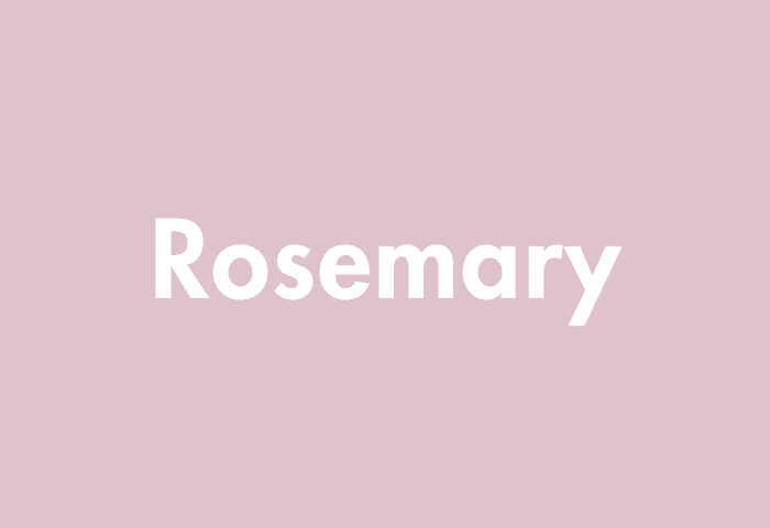 Rosemary meaning