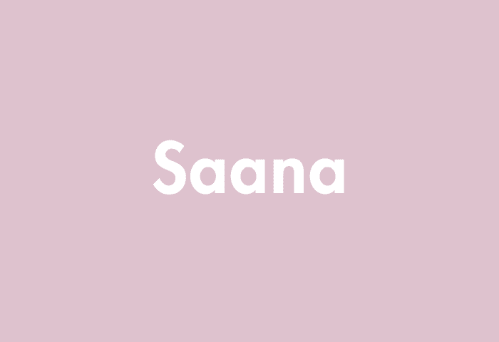 Saana meaning