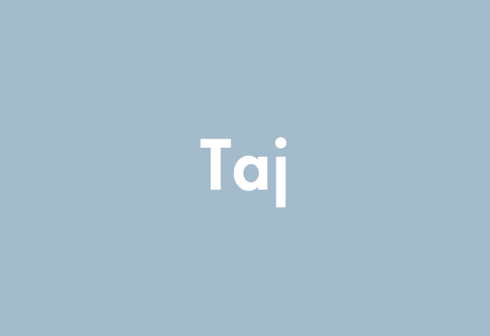 Taj meaning