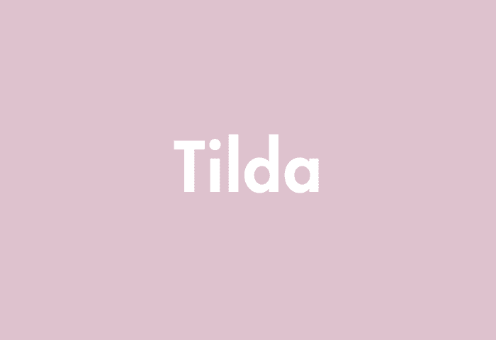 Tilda meaning
