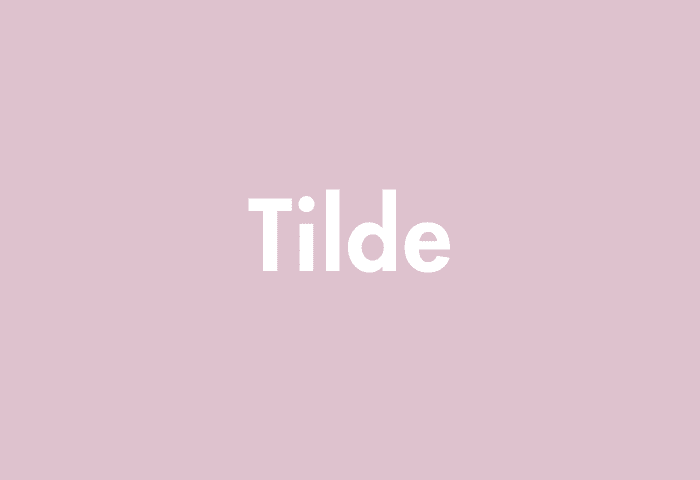Tilde meaning