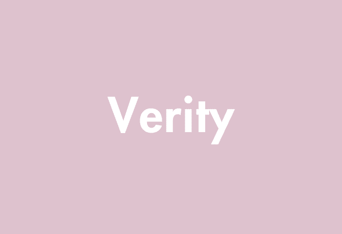 Verity meaning