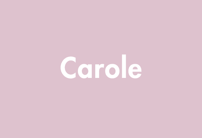 Carole meaning