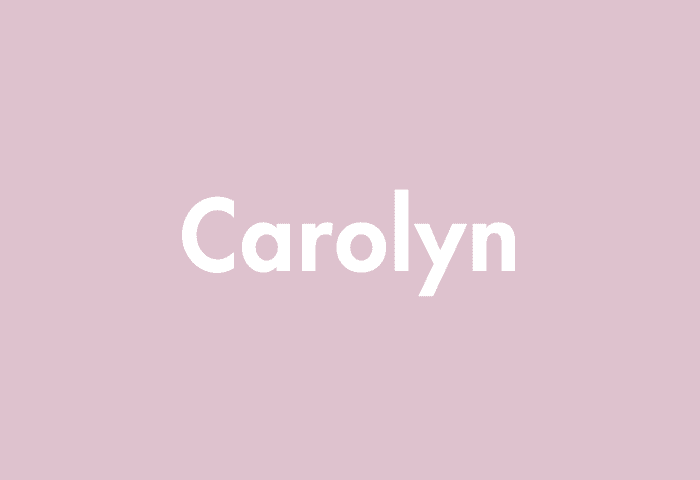 Carolyn meaning
