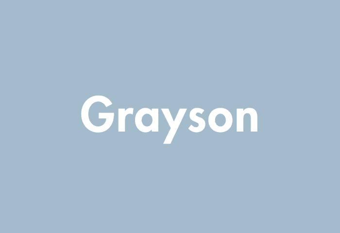 Grayson meaning