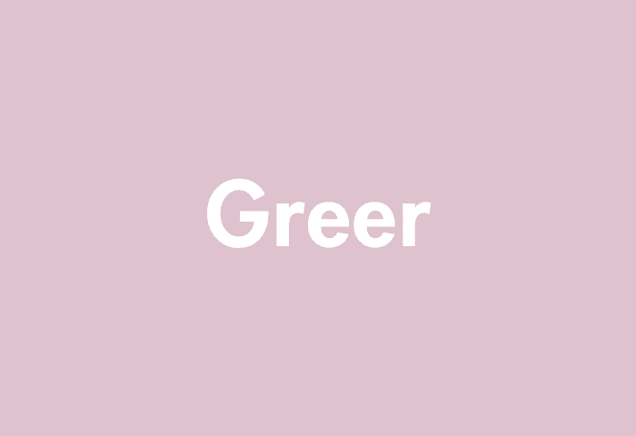 Greer meaning
