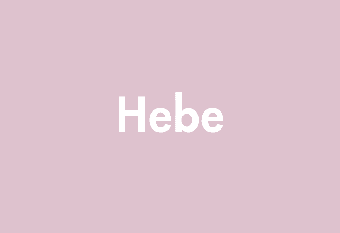 Hebe meaning